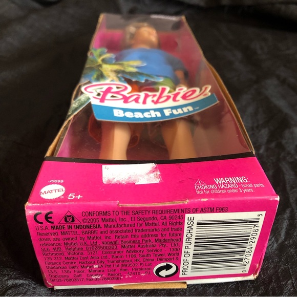 2005 Barbie Beach Fun BLAINE Doll nwt - Picture 14 of 16
